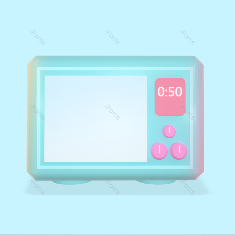 图标图片,立体元素,蓝色PNG,厨具免抠素材